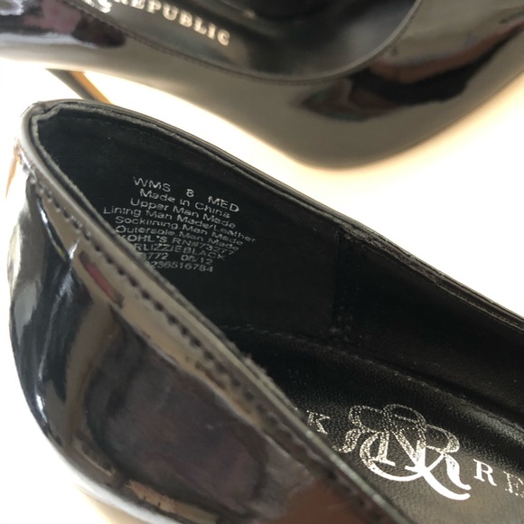 Rock & Republic Black Patent Leather Heels, Size 8 - Picture 5 of 8